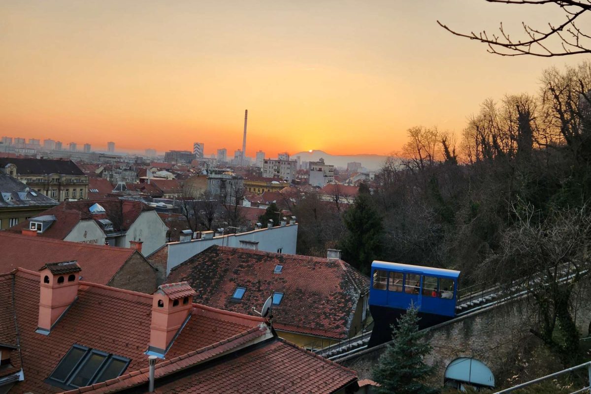 upper town funicular zagreb croatia